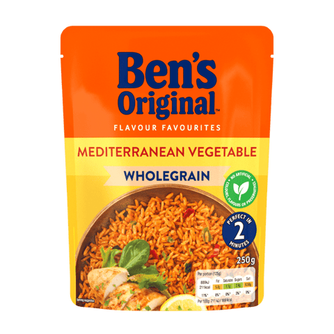Uncle Bens Wholegrain Mediterranean Veg Rice 250g - Out of Date