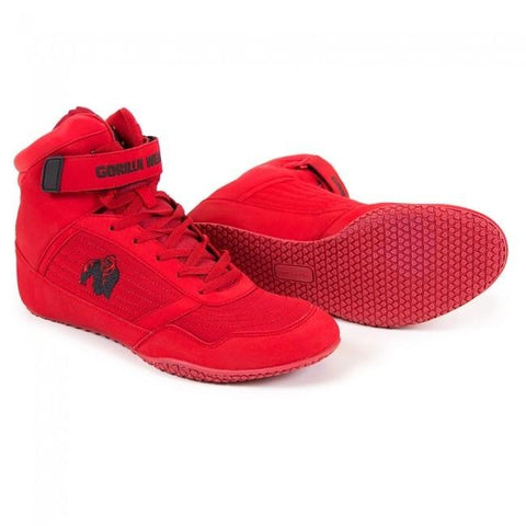 Gorilla Wear High Tops - Red (Size 7.5UK) - gymstop