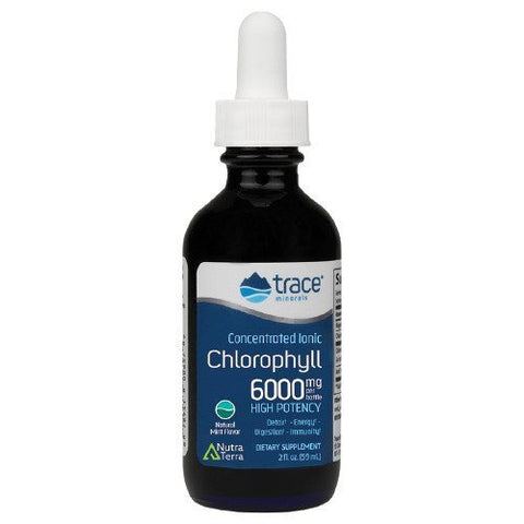 Trace Minerals Concentrated 6000mg Ionic Chlorophyll 59ml - Short Dated