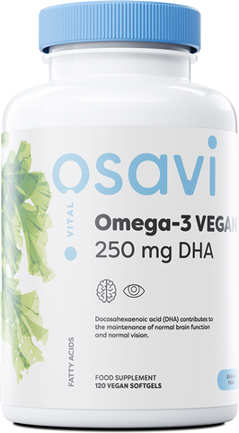 Osavi Omega-3 Vegan 250mg DHA Vegan Softgels