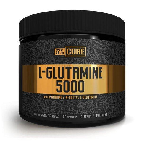 5% Nutrition L-Glutamine 5000 Core Series Unflavoured 348g