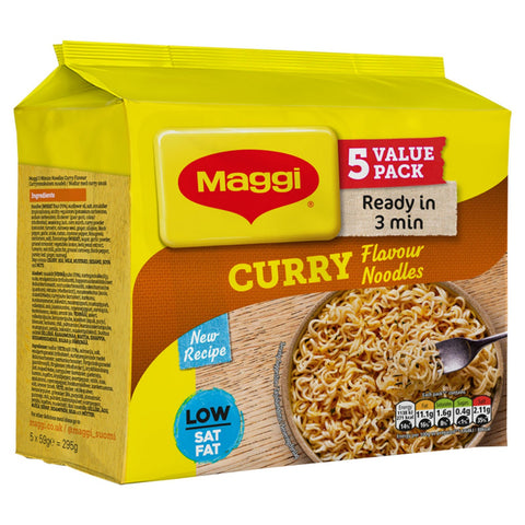 MAGGI Instant Noodles Curry 5 x 59g - Out of Date
