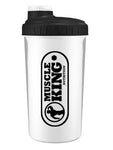 Muscle King Nutrition Screw Cap Shaker 700ml White and Black