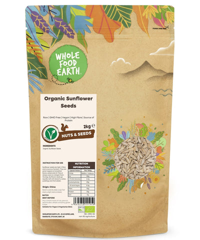 Wholefood Earth Organic Sunflower Seeds 2kg - Out of Date