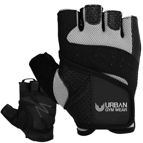 Urban Gym Wear Premium Weightlifting Gloves - Black/Grey