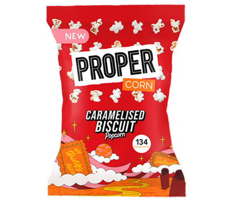 Propercorn Caramelised Biscuit Popcorn 90g - Out of Date