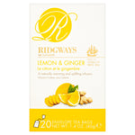 Ridgways of London Lemon & Ginger 20 Tea Bags - Out of Date