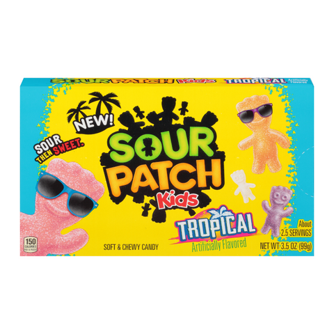 Sour Patch Kids Tropical Theatre Box 99g - Out of Date