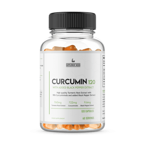 Supplement Needs Curcumin & Black Pepper Extract 120 Caps